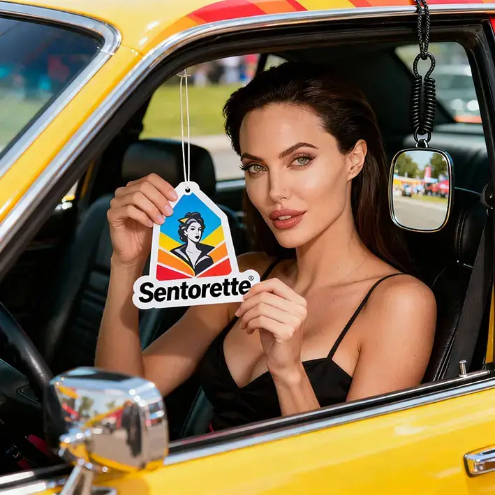 Merchandising promotionnel PLV désodorisants voiture boutique physique